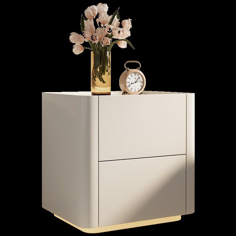 实木烤漆床头柜奶油色纯白多色多尺寸可选意式极简简约现代床头柜,淘宝优惠券,粉丝福利购,淘宝优惠卷