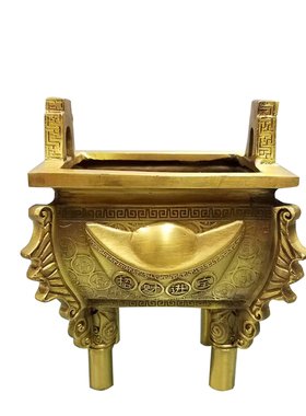 铜鼎号方鼎摆件大招四财聚财鼎客厅家居装饰品