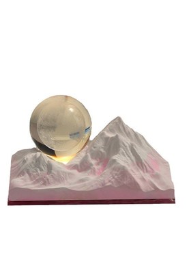 月球山装饰摆件香薰礼盒扩香石水晶球夜灯生日礼物家居礼品伴手礼