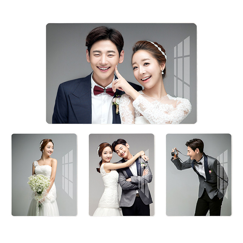 韩式婚纱照挂墙相框定制结婚放大组合照片墙窄边无边框拉米娜,淘宝优惠券,粉丝福利购,淘宝优惠卷