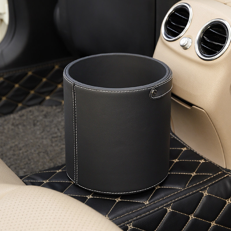 车载垃圾桶车用雨伞收纳汽车后排挂式杂物盒皮革车内装饰置物盒,淘宝优惠券,粉丝福利购,淘宝优惠卷