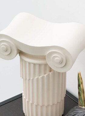 树脂书马书雕塑样板间柱房酒店售楼处玄关罗架边柜软装饰品摆件