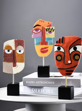 创意ns抽象人物艺术感摆件现简约客厅电视玄关家居装饰品