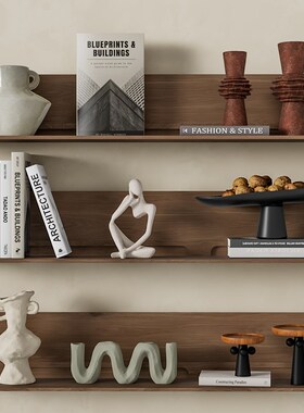 小众软装饰品日式家民陶瓷花居瓶宿原木复古摆件