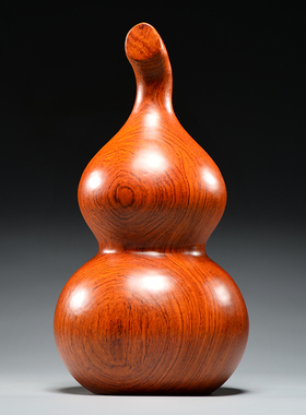 木质雕刻葫芦摆件摆设木葫芦家居客厅装饰新居乔迁送礼