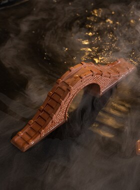 石桥陶瓷小桥花卉盆景摆件微景观假山水族鱼缸造景流水装饰品沙盘