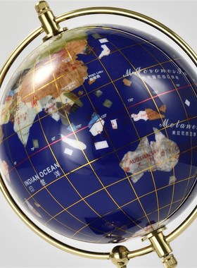 轻奢海豚地球仪摆件办公室玄关客厅卧室酒店别墅装饰乔迁新居送礼