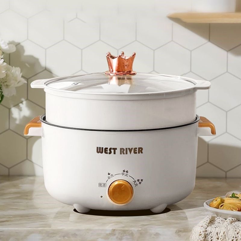 家用电炒锅多功能一体式炒菜锅电火锅料理蒸煮煎煮电热锅小电煮锅,淘宝优惠券,粉丝福利购,淘宝优惠卷