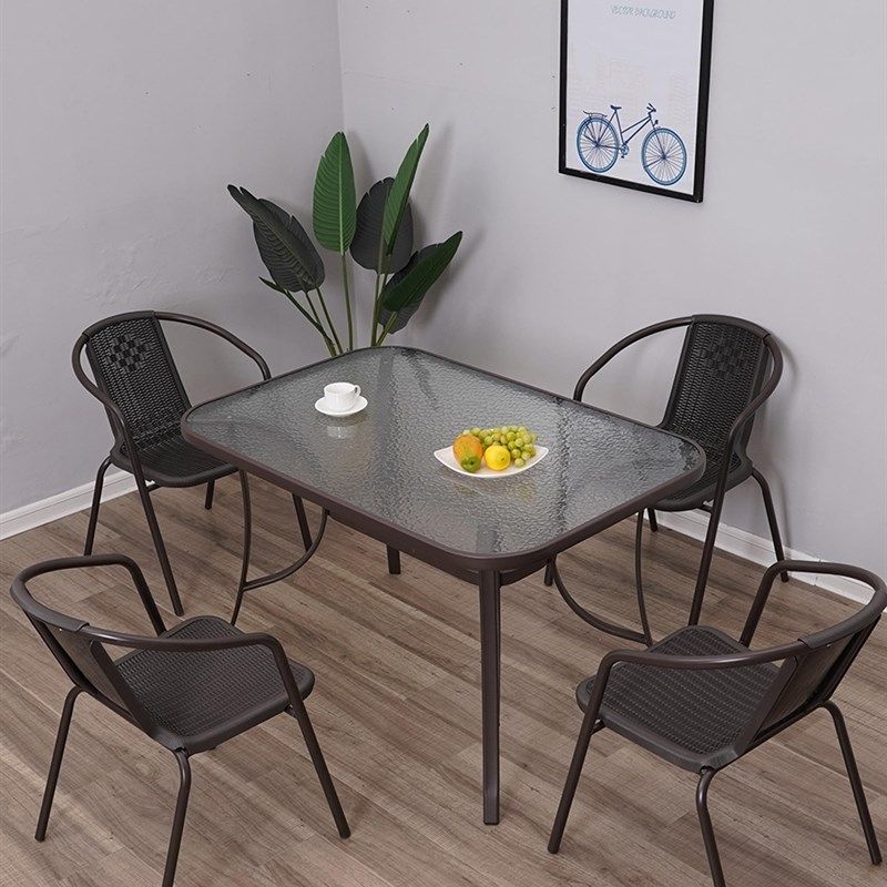 户外折叠桌椅家用阳台茶桌椅组合奶茶店办公学习洽谈桌仿藤椅茶几,淘宝优惠券,粉丝福利购,淘宝优惠卷