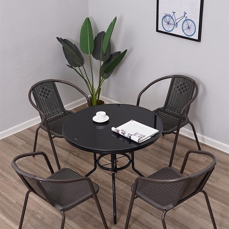 户外折叠桌椅家用阳台茶桌椅组合奶茶店办公学习洽谈桌仿藤椅茶几,淘宝优惠券,粉丝福利购,淘宝优惠卷