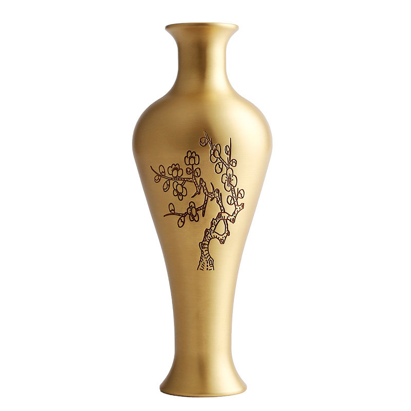 雕花花瓶新中式家居客厅装饰品创意摆件干花插花器,淘宝优惠券,粉丝福利购,淘宝优惠卷