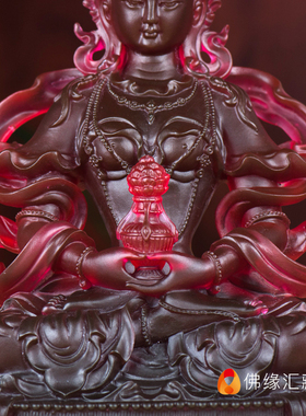 佛缘汇琉璃长寿佛小佛像藏传密宗供奉无量寿佛随身佛居家供奉摆件