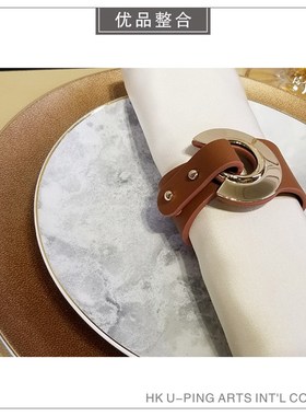 样板间现代软装家居简约创意餐盘刀叉羹套装摆件红酒杯组合ZH1861