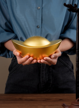 摆件 《金元宝之财源广进》铜 家居饰品 开业装饰品