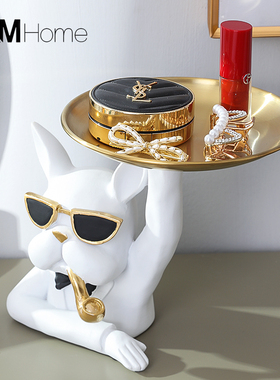 轻奢创意进门口入户玄关钥匙收纳摆件客厅装饰品乔迁新居礼品
