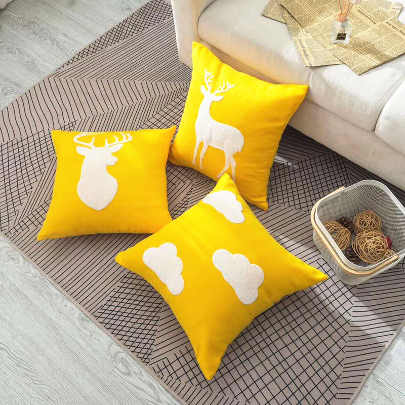 刺绣抱枕沙发靠垫客厅椅子靠背枕靠枕护腰抱不含芯,淘宝优惠券,粉丝福利购,淘宝优惠卷