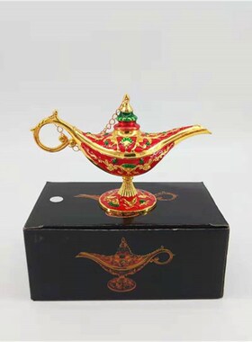 阿拉丁神灯摆件敦煌许愿灯金属家居酒柜装饰品乔迁礼物迪拜纪念品