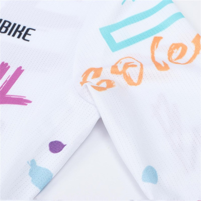 涂鸦薄款长袖春夏秋骑行服女长袖单衣公路自行车显瘦竞技版衣 - 图2