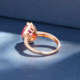 Private jewelry 18K gold diamond tourmaline ring