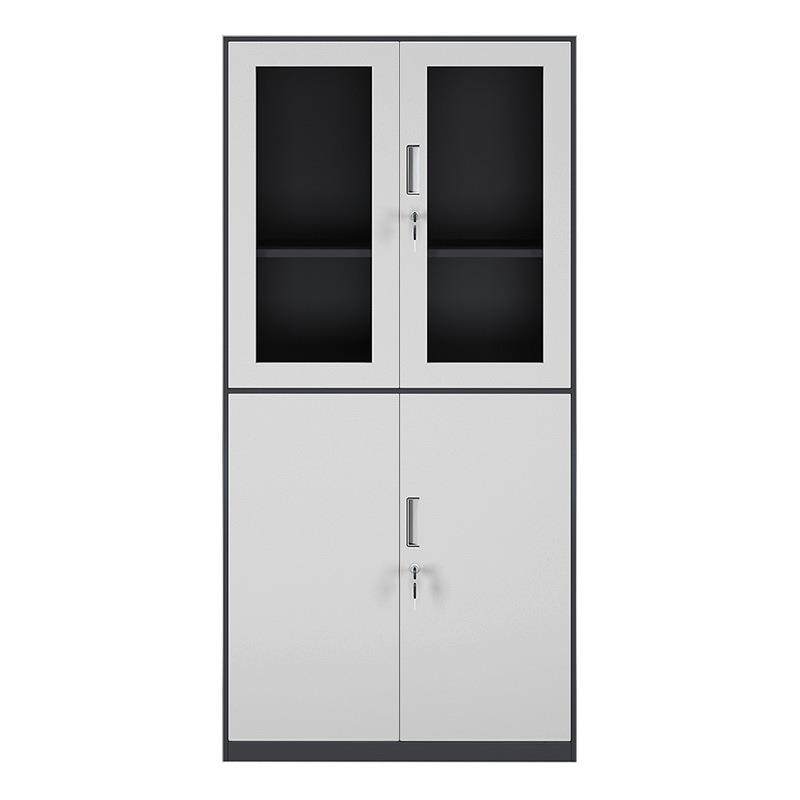 窄边办公文件柜资料柜钢制铁皮储物柜带锁凭证柜档案柜办公柜 - 图3