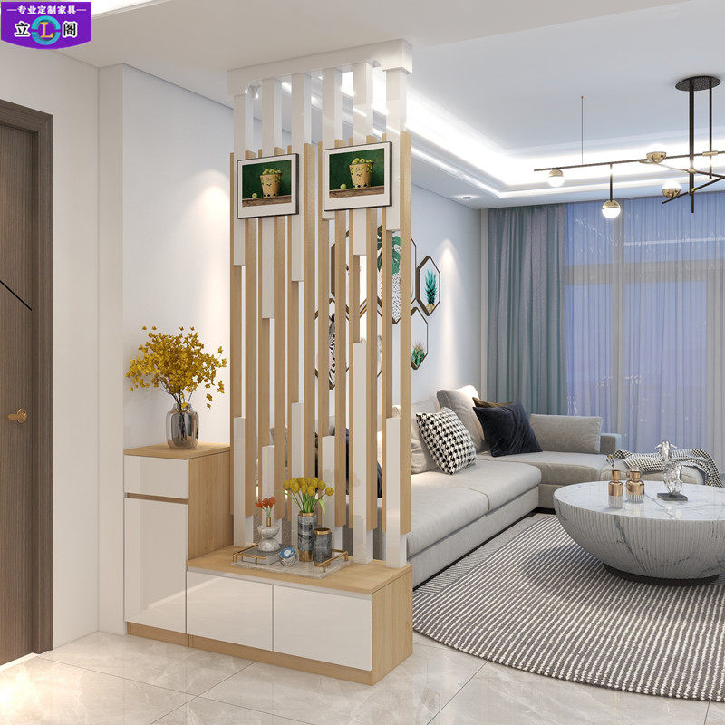 玄关隔断柜 客厅 装饰柜 进门玄关柜鞋柜白色烤漆 门厅装饰屏风柜,淘宝优惠券,粉丝福利购,淘宝优惠卷