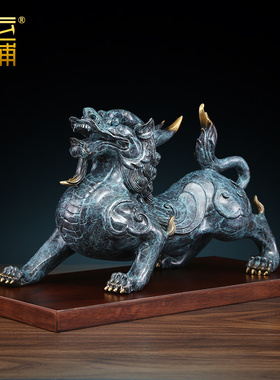 貔貅摆件一对瑞兽新中式家居装饰品公司乔迁开业礼品