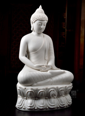 戴玉堂 陶瓷摆件《东南亚 牟尼佛》林建平工艺家居装饰品