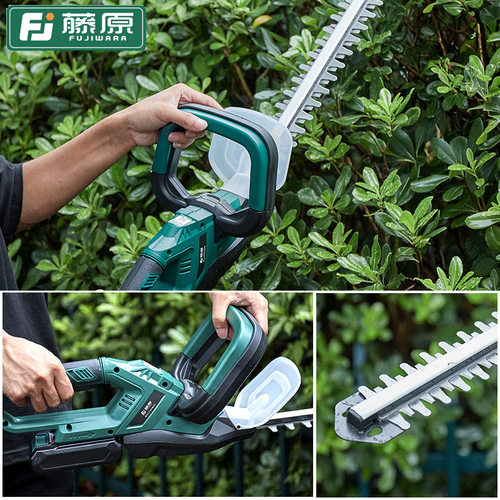 藤原电动绿篱剪花园花坛修剪器茶叶草木快速修整机家用园林整篱机 - 图1