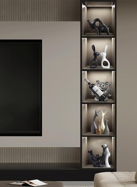 轻奢酒柜摆件家居电视柜餐边柜装饰品客厅玄关高级感新款摆设