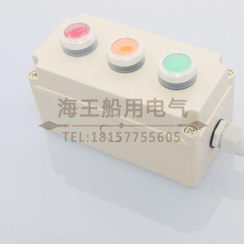 船用PC开关按钮盒急停遥控SN3-03/ZPB-3/YN3-03/AN三孔三位带灯 - 图2