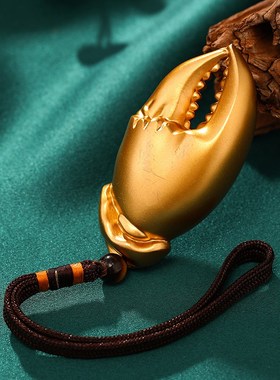 手中有钱手把件黄铜挂件招财进宝手里有钳装饰P品黄铜开业乔迁礼