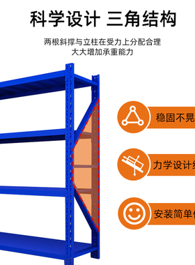 工业仓库模具加厚重型货架仓储货架工厂库房五金承重储物架置物架