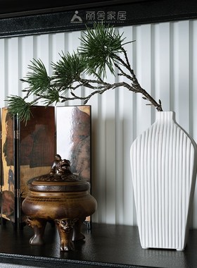 新中式透明雕塑太湖石摆件客厅玄关茶室创意微景观样板间茶具饰品