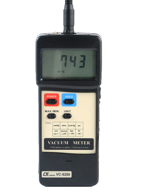 路昌VC-9200管道数字高精度真空压力计负压表液体气压便携真空表