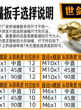 M6M8M10M12黄油嘴英制纯铜头牛油杯推土挖机45弯90度直油咀枪国标