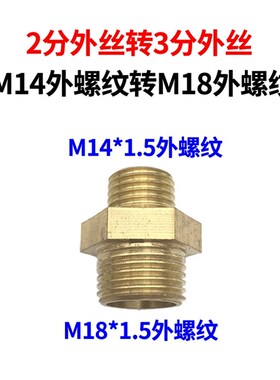 打药机接头胶管水管变径转接头4分2分内外丝电动喷雾器喷头铜接头