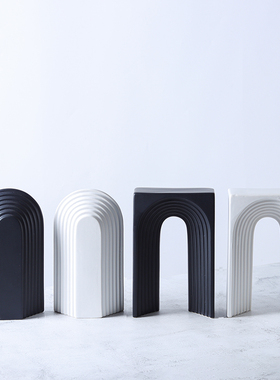 创意几何拱门U形n形陶瓷摆件玄关电视柜酒柜展示柜茶几装饰品