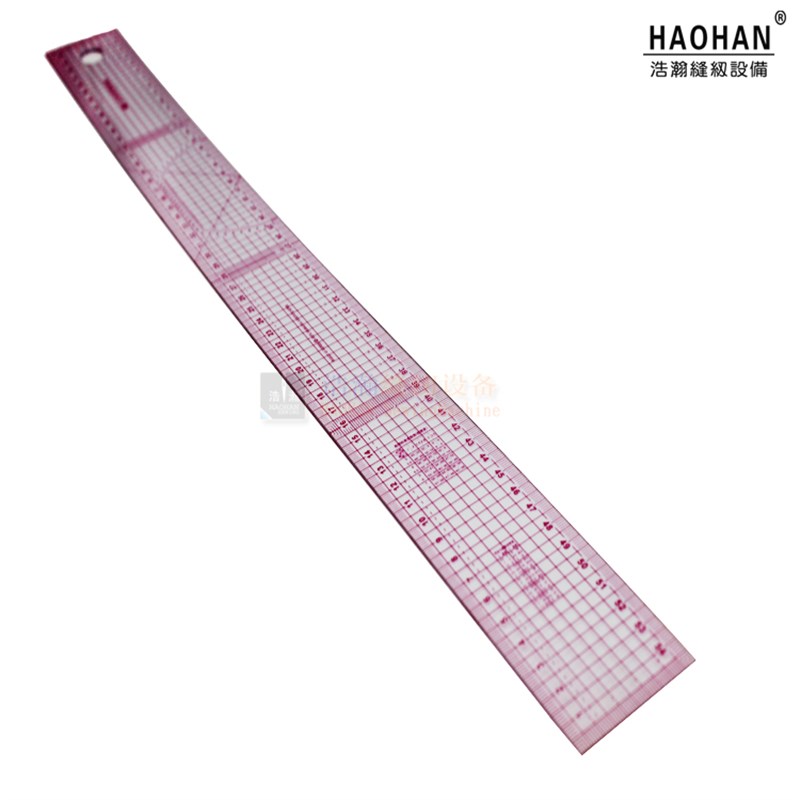 55厘米刻度内置放码尺 服装设计绘图尺 样板制版尺A B尺5把 - 图3