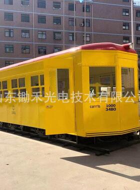 大型实力厂家户外公园复古电车列车大型户外景观展览装饰道具