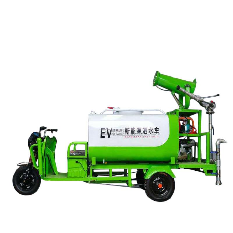 电动三轮洒水车工地用多功能高压清洗车园林绿化环保小型除尘雾炮 - 图2