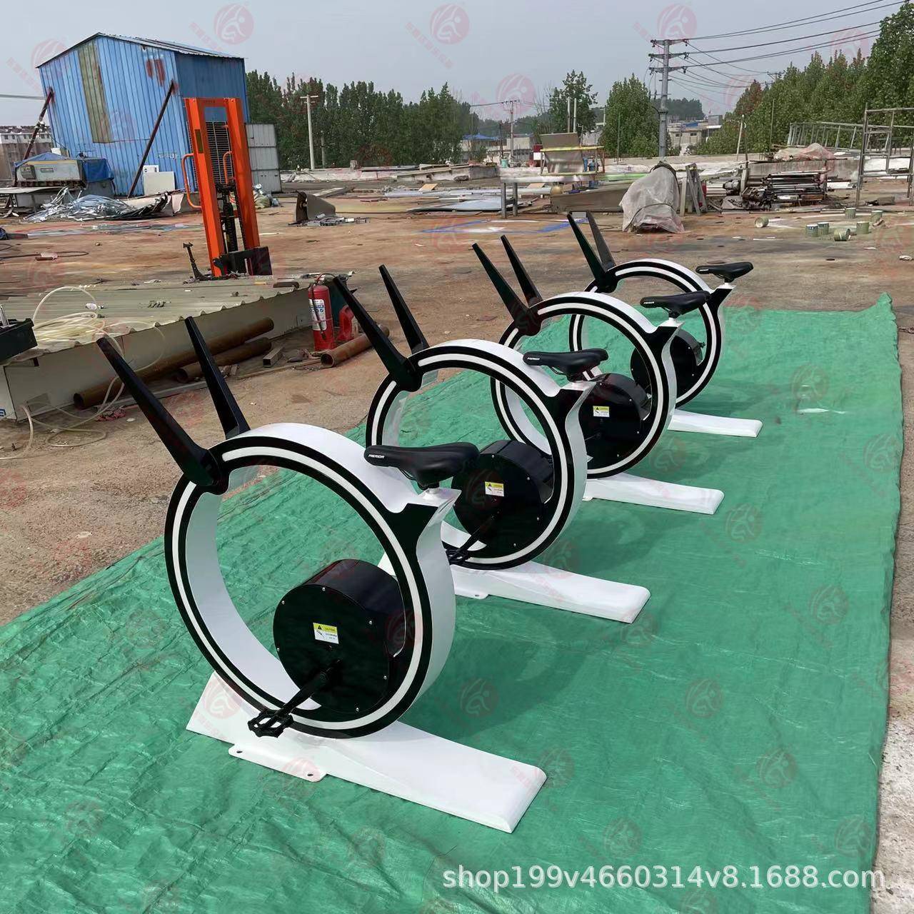 Internet celebrity unicycle competitive riding competition power generation bicycle outdoor dynamic bicycle pedal unpowered bicycle