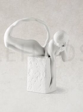 天蝎座！出口 北欧纯白色 创意陶瓷 星座 雕塑摆件 十二星座礼物