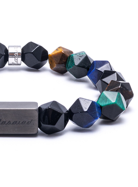 MASALAD/玛莎拉蒂天体环星系列天然石手链男士手串生日礼物礼品