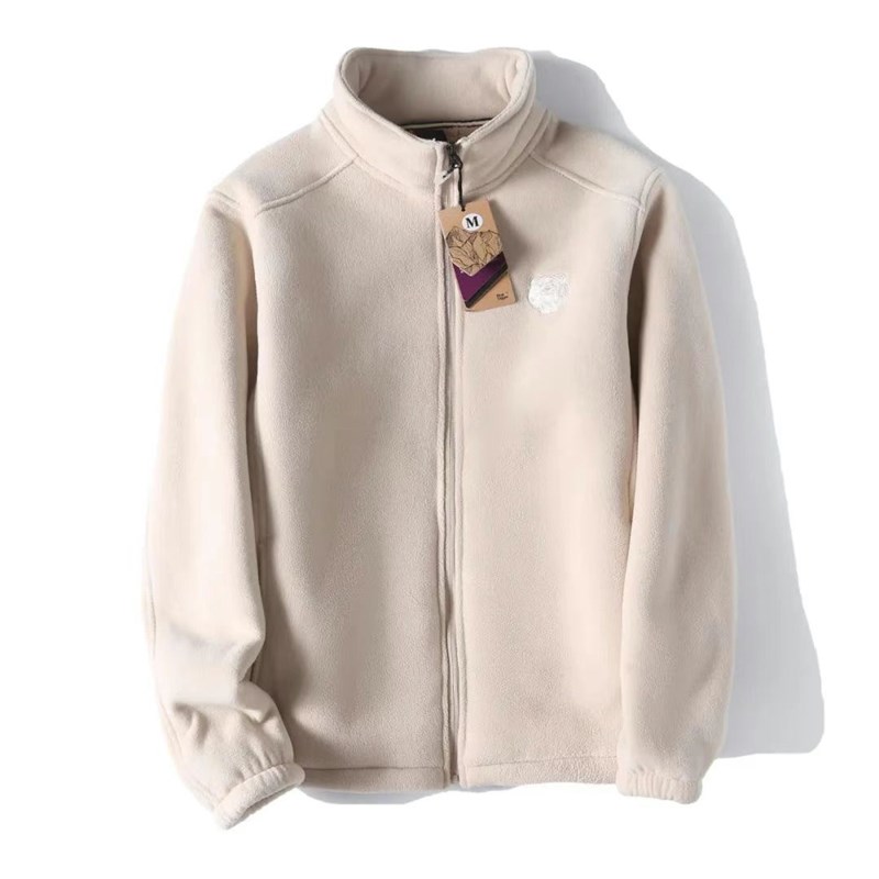 虎头刺绣!山系户l外!冬季摇粒绒立领情侣蓄热保暖百搭抓绒衣外套 - 图3