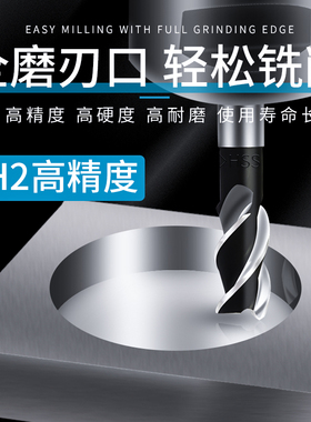 常熟丰牌3刃直柄立铣刀白钢铣刀3齿三刃高速钢铣刀M3-M20高精度
