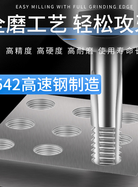 成量丝锥机用通孔丝公牙直槽先端丝攻川牌自动攻牙钻头螺尖M3-M16
