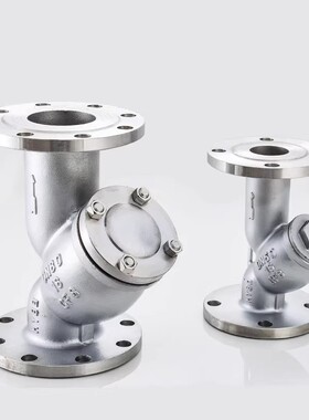 304不锈钢化工部Y型法兰过滤器SY41W-16P/R316L法兰过滤器DN65 80