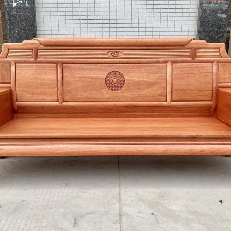 红木沙发全实木沙发格木沙发菠萝格客厅沙发仿古实木五件套整装 - 图2