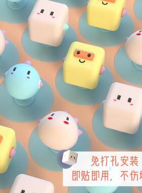 创意防撞垫可爱趣味门挡无痕门挡器防撞萌宠门把手门阻器装饰黏贴