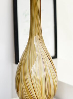 每周一三五上新/简约北欧彩色玻璃花瓶家居餐桌装饰品摆件B5-1-2